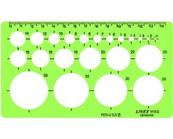 Cirkelsjabloon Linex 1118S
