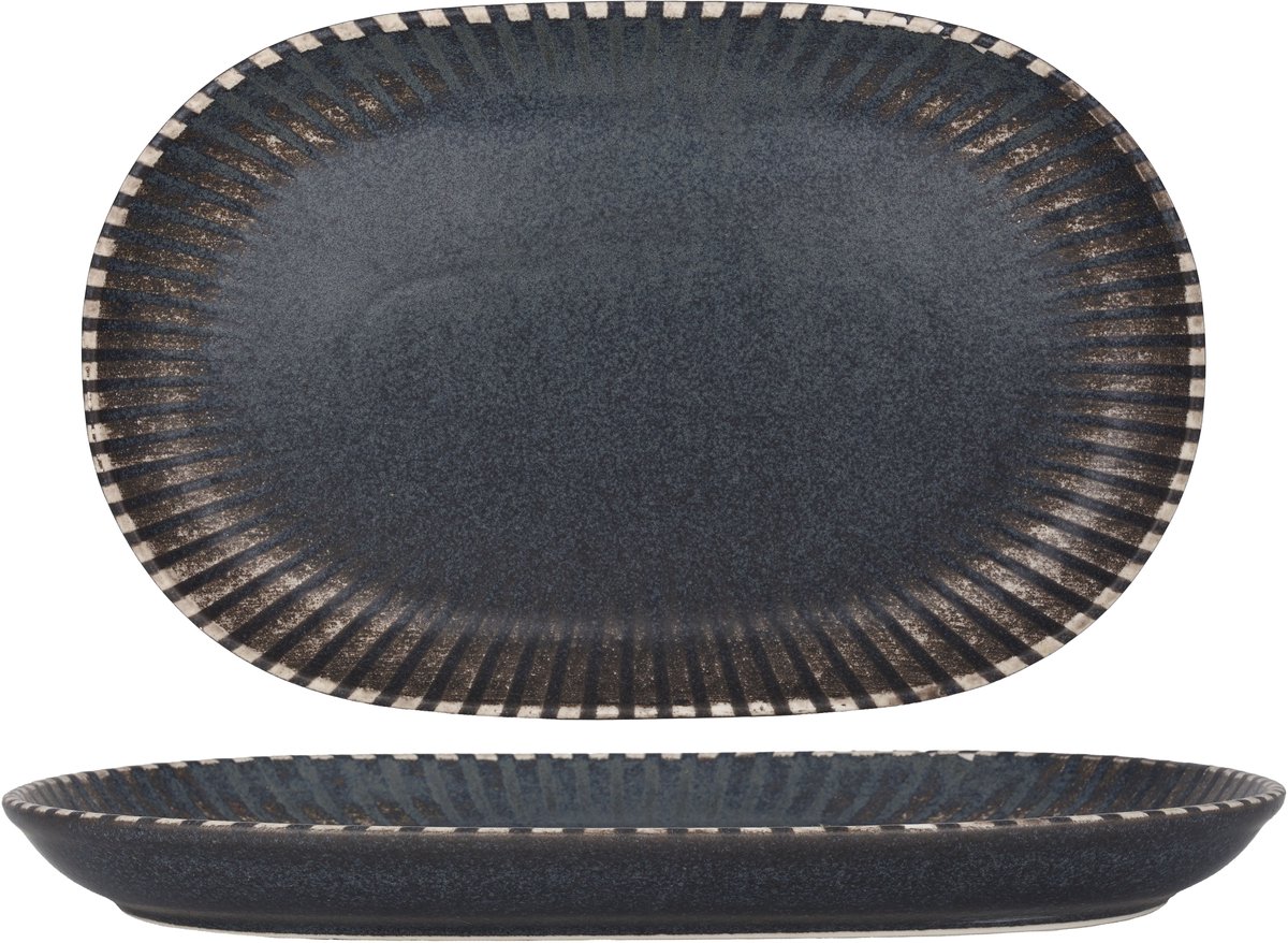 ID Fine Serveerschaal - Reckless - Porselein - 33 cm - set van 2