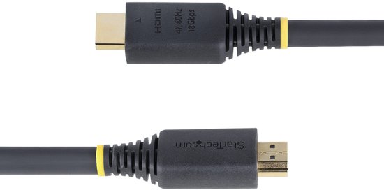 Câble HDMI haute vitesse StarTech.com certifié Premium de 7 m, 4K 60 Hz/1440p 144 Hz, HDR10/HDCP 2.2/ARC, 18 Gbit/s, câble HDMI 2.0 UHD pour téléviseur/moniteur/écran, Manteaux TPE