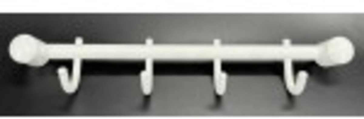 Andex Classic Wandhaak Wit - 4 Haken