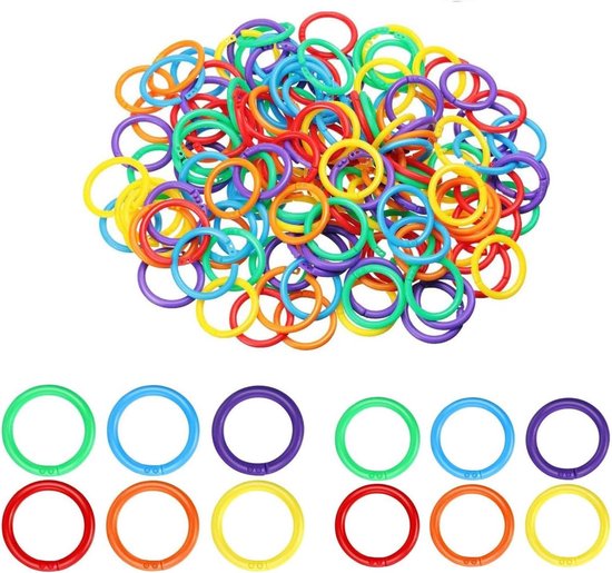 20 stuks boekringen, bindringen, 20 mm, bladbinders, metalen kaartringen, voor scrapbooking, album, notitieboek, kaarten (zilver