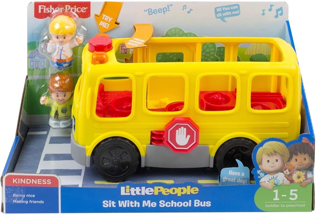 Speelgoed Schoolbus voor Kinderen met Muziek en Figuren - Educatief Speelgoed voor Peuters 1+ Jaar