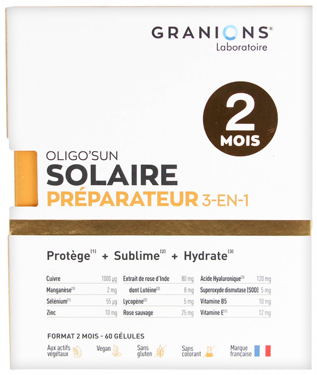 Granions Oligo'Sun Zonvoorbereider 3in1 60 capsules