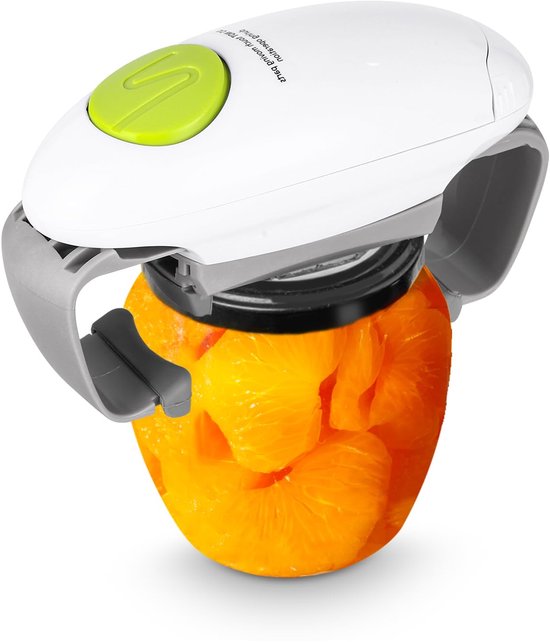 Ouvre-boîte électrique, ouvre-bocal électrique, ouvre-boîte pour restaurant, bord lisse, ouvre-couvercle automatique pour bocaux neufs scellés, ouvre-boîte mains libres avec moins d'effort à ouvrir