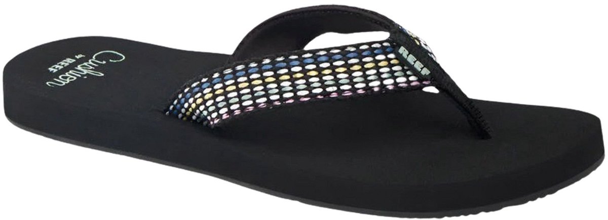 Reef BAJA ELANA /FROSTY Dames Slippers /frosty Zwart