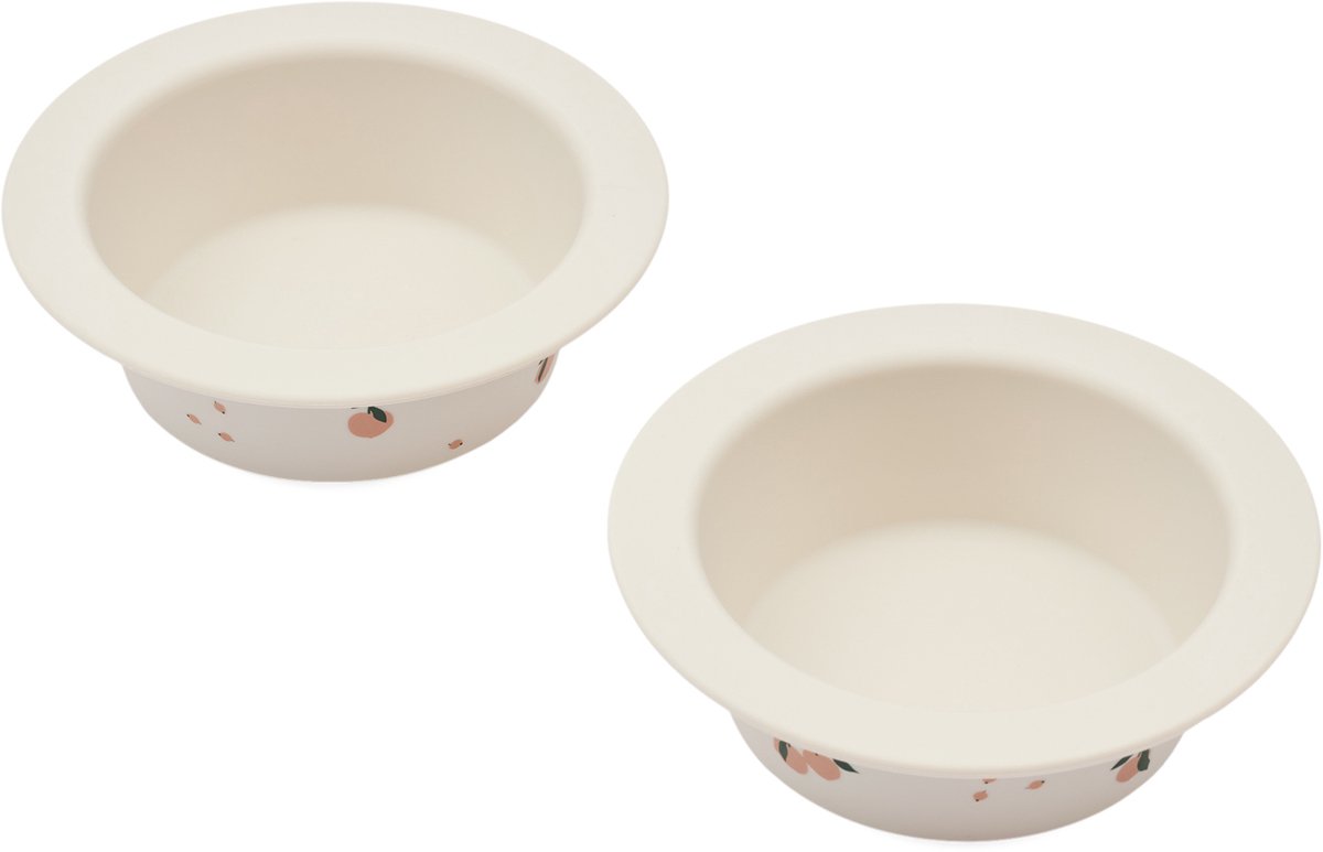 Liewood Peony Printed Zuignapkommen 2-Pack - Peach / Sea Shell
