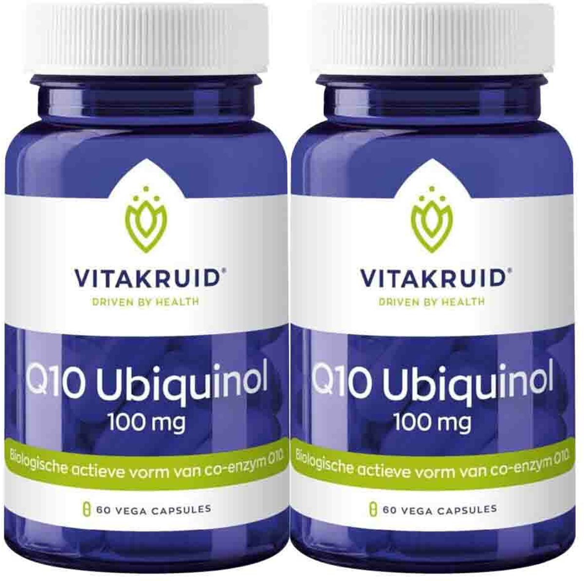 Goedkoopste 2x Vitakruid Q10 Ubiquinol 100 mg 60 vegacapsules