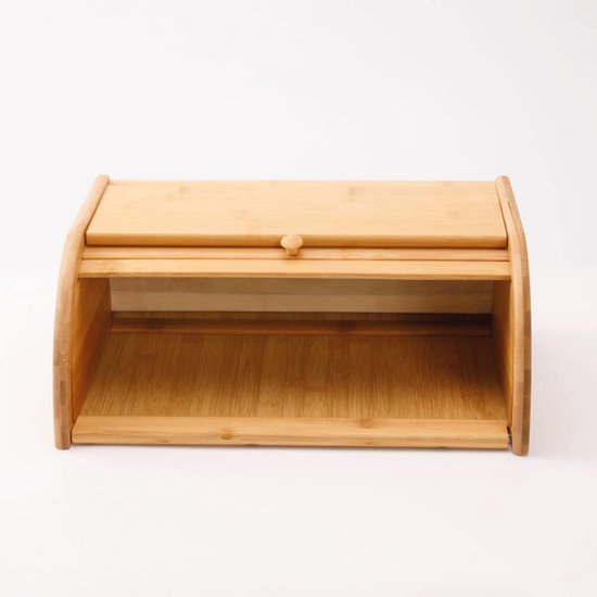 Boîte à pain en Bamboe avec couvercle coulissant - Boîte à pain Luxe et durable pour pain frais