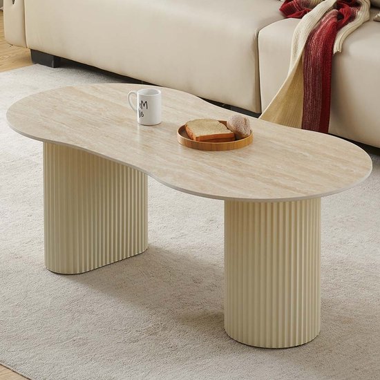 Milton & Oldbrook Salontafel 120 cm Motala Travertinlook