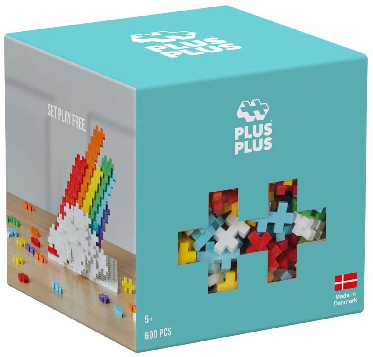 Plus-Plus Basic Regenboog 600 delige bouwset - 3976 - Bouwspeelgoed - Constructiespeelgoed - Set met bouwstenen - Vanaf 5 jaar — afbeelding 8