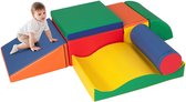 COSTWAY Blocs de construction en mousse, blocs de construction souples pour gambader et grimper, blocs de construction géants en mousse, grands blocs de construction multicolores, blocs de construction pour bébés et tout-petits