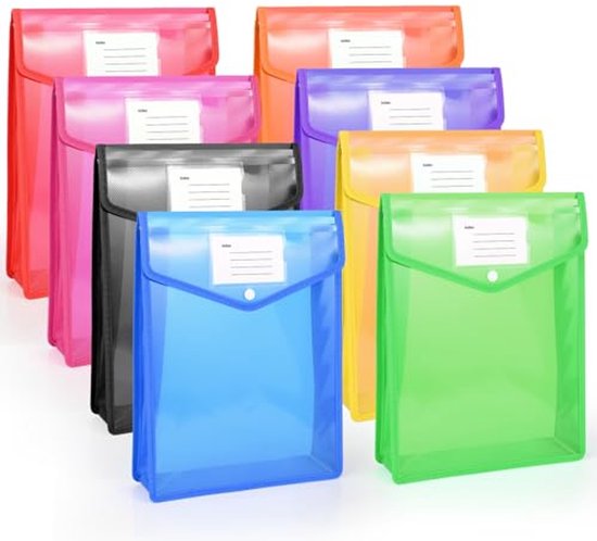Documentenmap A4, Diealles Shine 8 stuks documententas A4, waterdichte ...
