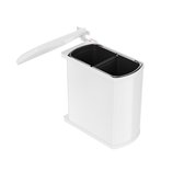 Bol.com Hailo Duo-Automatic Inbouw Prullenbak - 16 l - Wit aanbieding