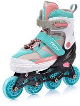 Meteor Rox - Skates Inline - Kinderen - Verstelbaar - Meteor Rox - roze/lichtblauw - M 34-37