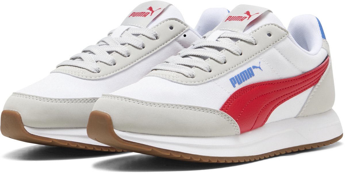 Puma R78 Cool Light Gray-Dark Crimson-PUMA White