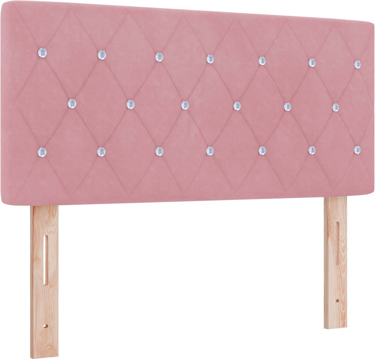 vidaXL - Hoofdbord - Roze - 100 - cm - Fluweel