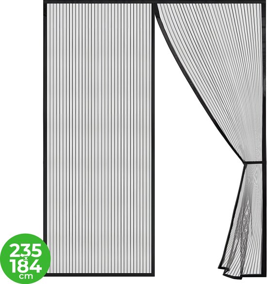 VerminBuster Vliegengordijn Magnetisch - Luxe Deurhor - 235 x 184 cm - Deurgordijn - Horgordijn Deur