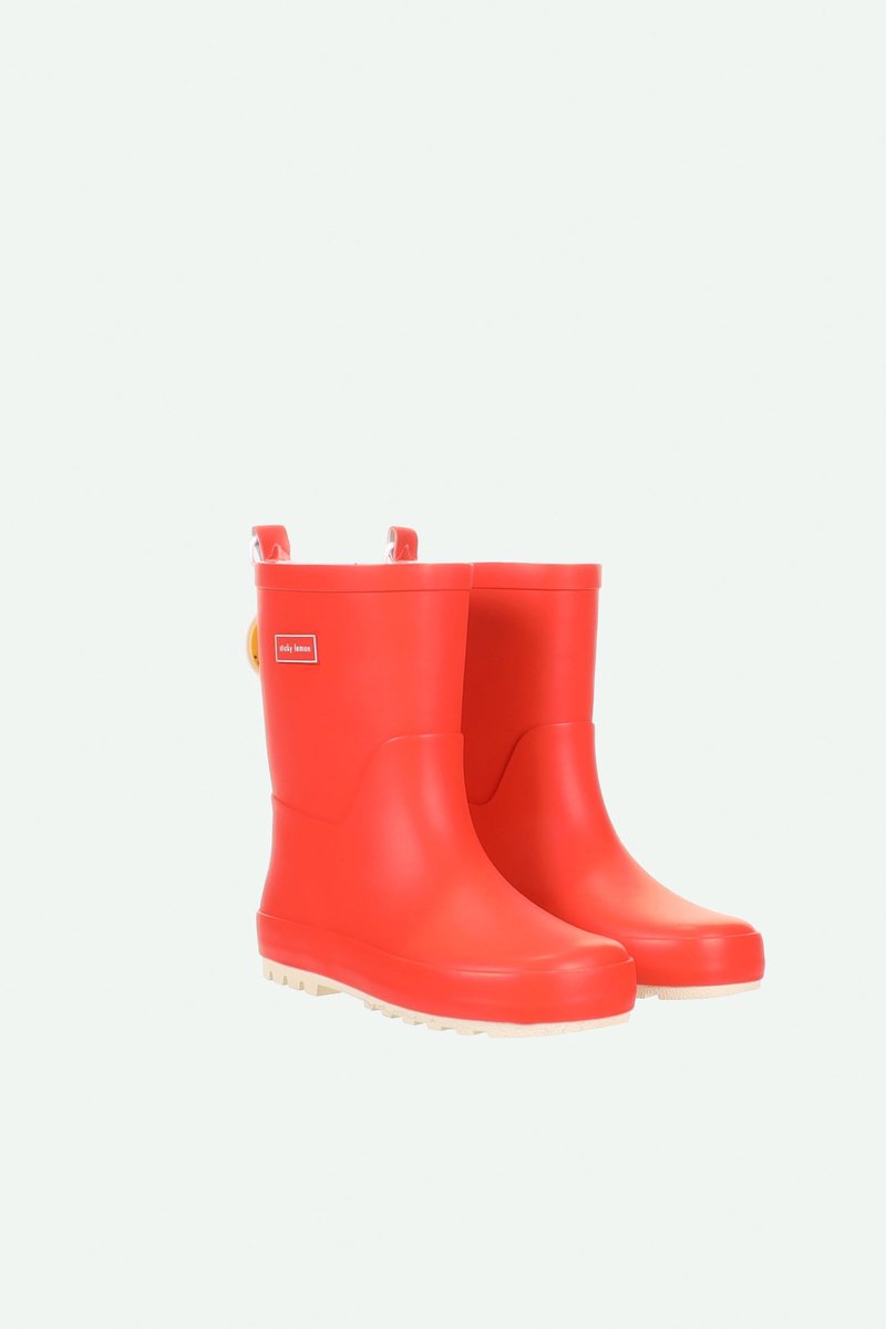 Sticky Lemon - regenlaarzen - boerderij - lieveheersbeestje rood