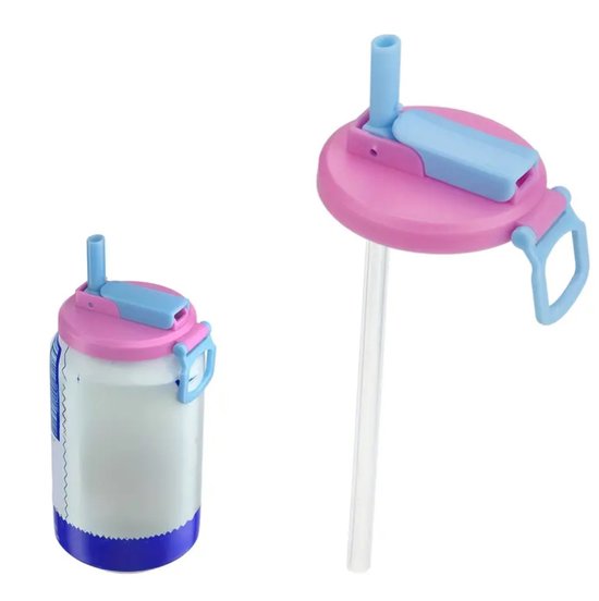 Foto: Blik afsluiter blikjes sluiter can lock herbruikbaar afsluitbaar festival blikjes frisdrank festival dop blikjes deksel cola gadgets blikjes deksel roze pink zomer