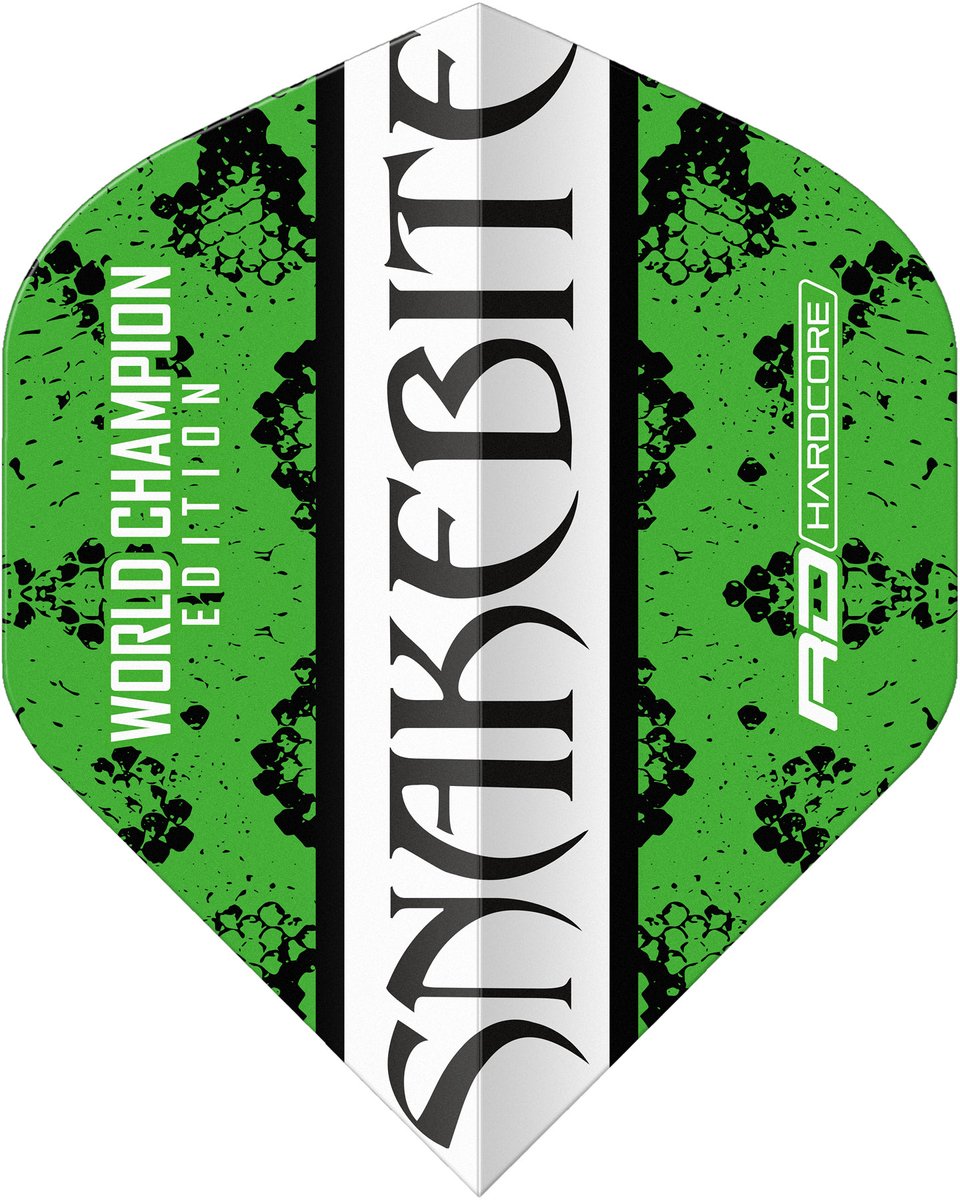 Red Dragon Peter Wright Hardcore Green White - Dart Flights