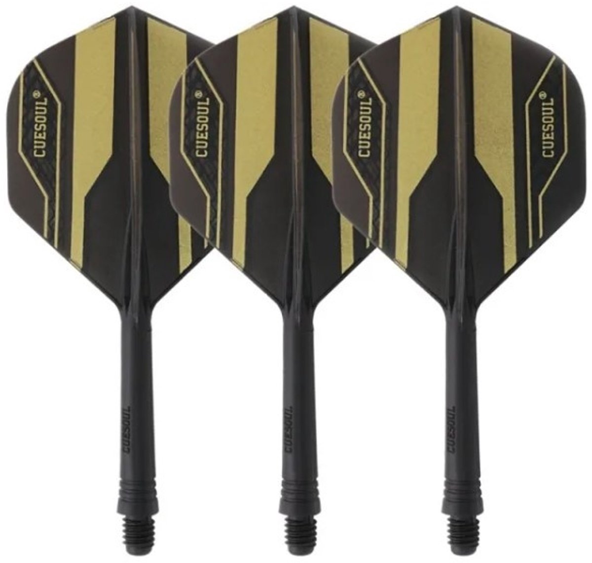 Cuesoul - Tero Flight System AK5 Rost Golden Pattern - Black Standard - Dart Flights M