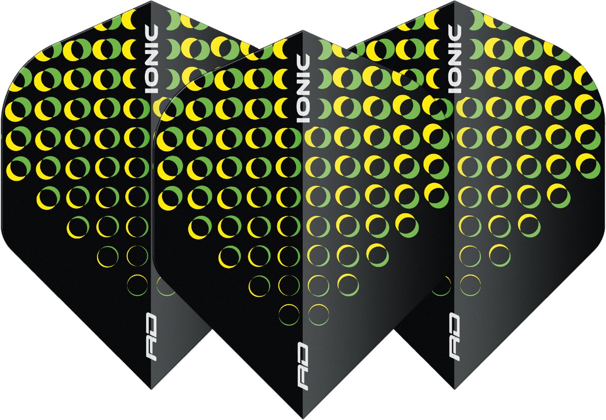 Red Dragon Hardcore Ionic Circles Yellow - Dart Flights