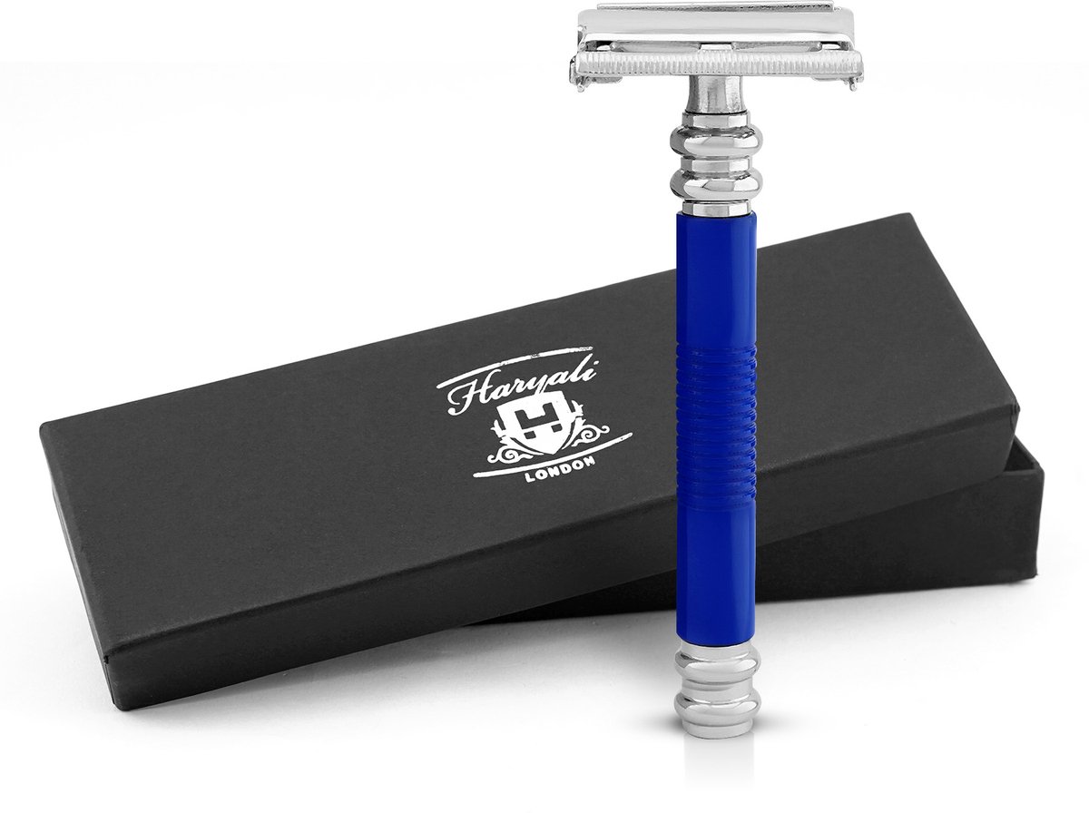 Haryali London Butterfly Safety Razor voor mannen en vrouwen - Metallic Double Edge Razor - Lichtgewicht - Herbruikbaar scheermes - Geschikt voor alle DE-mesjes