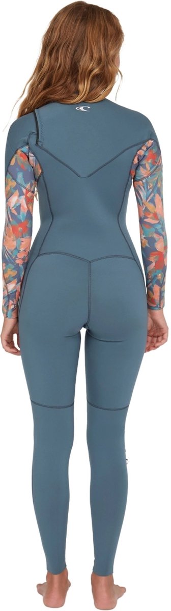 2025 O'Neill Dames Epic 4/3mm Borst Ritssluiting Wetsuit - Copen