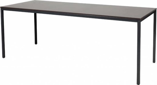 Foto: Bureautafel domino basic 200x80 logan zwart frame