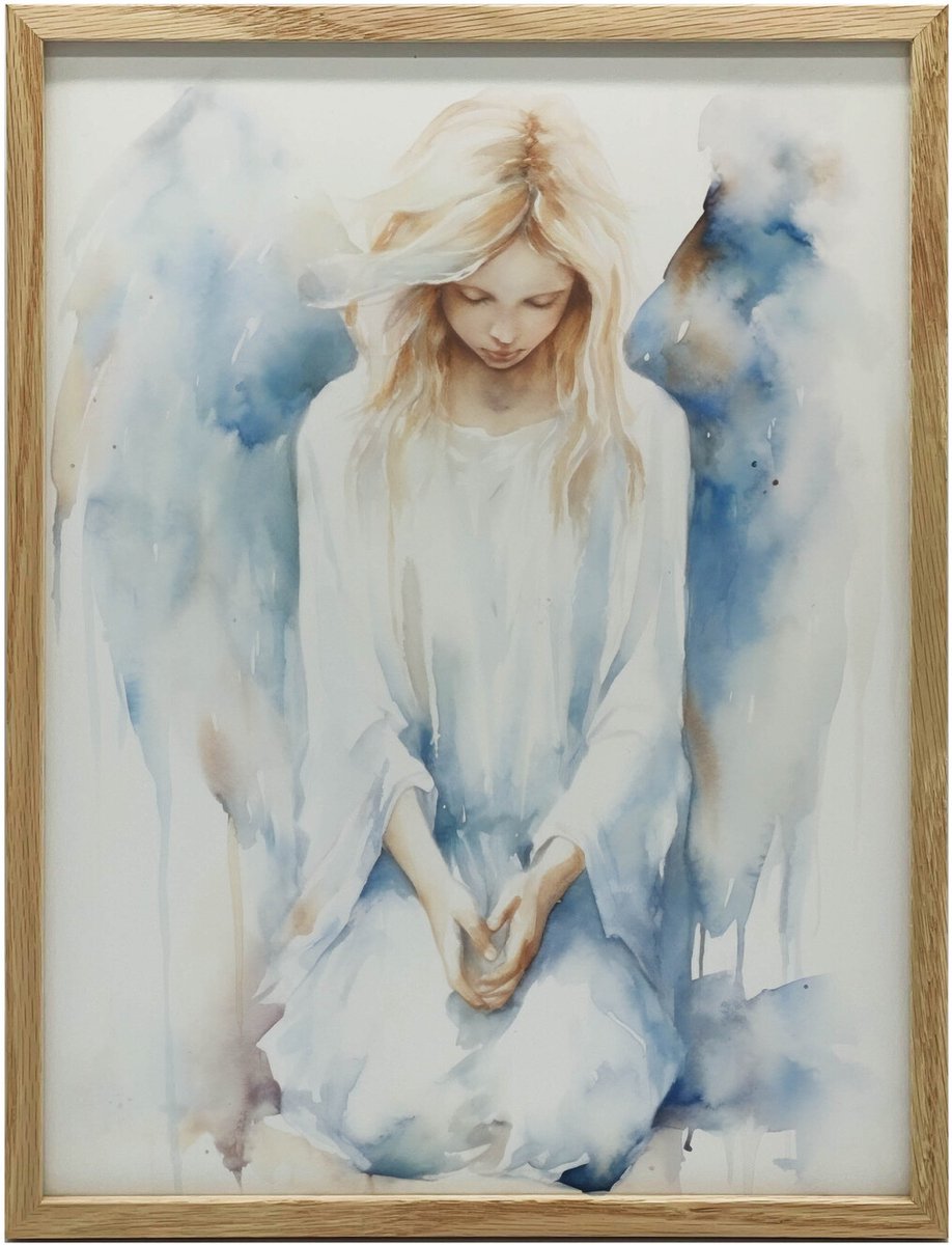 Frame Wandposter Calm Engel Pastel Harmonie 50X70