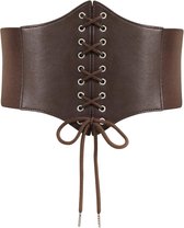 Aabellay Dames Lace-up Corset Cinch Tailleband Waspie