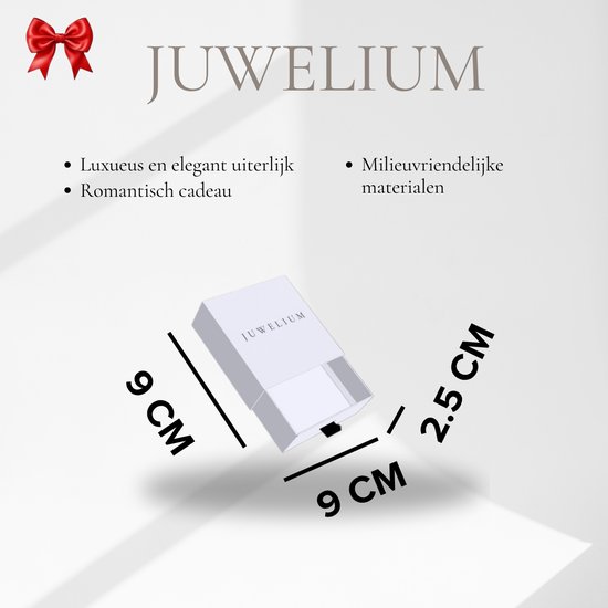 Collier Juwelium Love Heart en Argent S925, réglable de 40 à 45 cm, avec cristaux de zircone, dans un coffret à bijoux de Luxe – Cadeau Perfect pour femme, petite amie, mère ou fille.