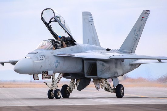 HobbyBoss Modelbouwpakket Militaire voertuigen - 85813 F/A-18F Super Hornet Plane Plastic - 1:48 - Modelbouw