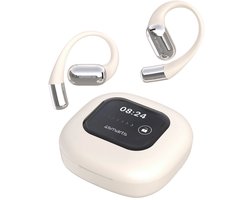 4smarts SkyBuds - Vertaal Oordopjes - AI Screen - Open-Ear - Wireless Headset - Bluetooth Oordopjes - Draadloze Oortjes - Beige