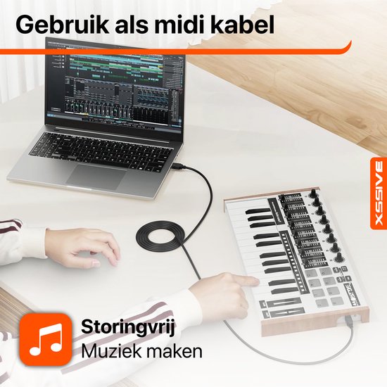 USB A naar USB B Kabel - Printerkabel - Midi Kabel - 5 Meter - Voor o.a ...