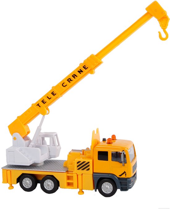 Kids Globe hijskraan die-cast met licht en geluid – 15cm