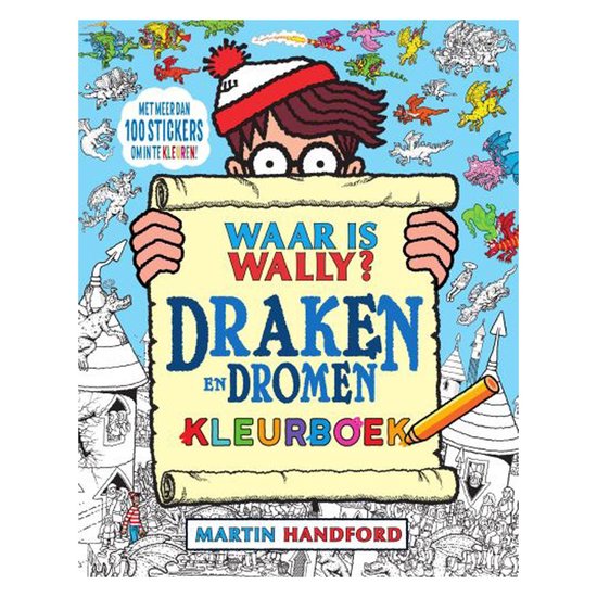 Waar is Wally 1 - Draken en dromen kleurboek - cover