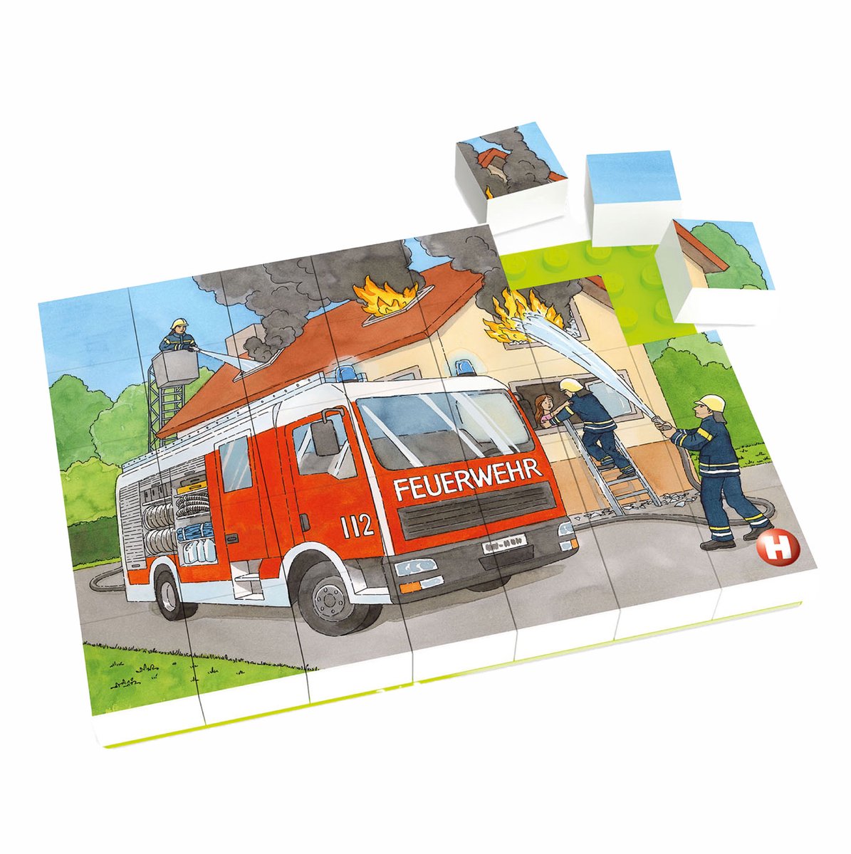 HUBELINO ® Puzzel brandweer operatie (35 stukjes)