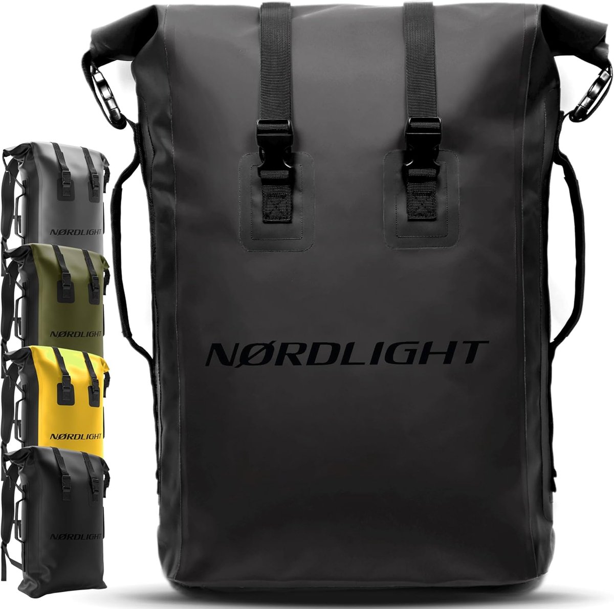 Waterdichte Dry Bag Rugzak 35L - Met Roltop en Gewatteerde Draagriem, Fietsrugzak, Messenger-rugzak voor Trekking en Vissen