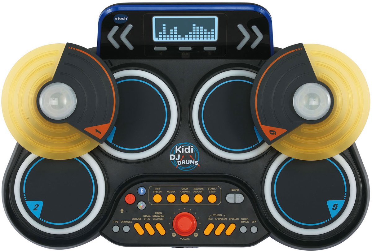 VTech Kidi DJ Drums - Interactief Speelgoed - Stimuleert Creativiteit - Inclusief Opname Functie & Bluetooth - Speelgoed vanaf 6 Jaar — afbeelding 3