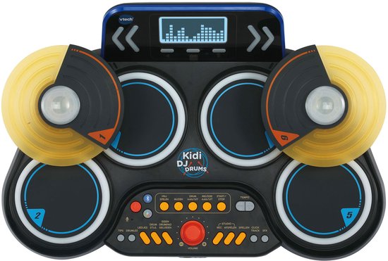 VTech Kidi DJ Drums - Interactief Speelgoed - Stimuleert Creativiteit - Inclusief Opname Functie & Bluetooth - Speelgoed vanaf 6 Jaar