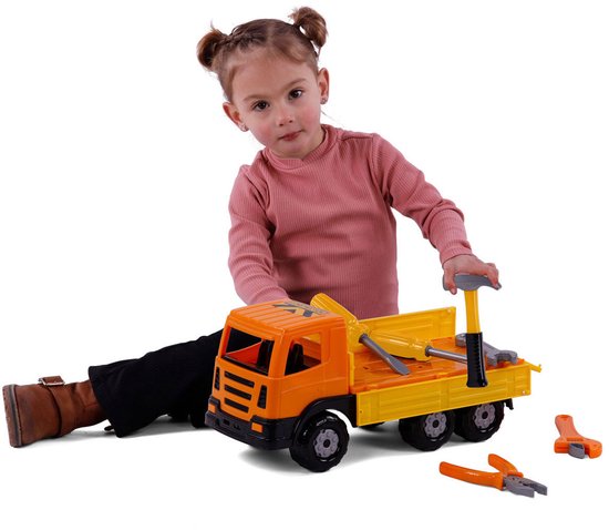 Cavallino Toys Cavallino XL Kiepvrachtenwagen met Gereedschap, 6dlg. van Cavallino Toys — afbeelding 3