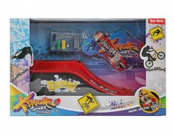 Vingerskateboard of BMX Fiets met Skatebaan