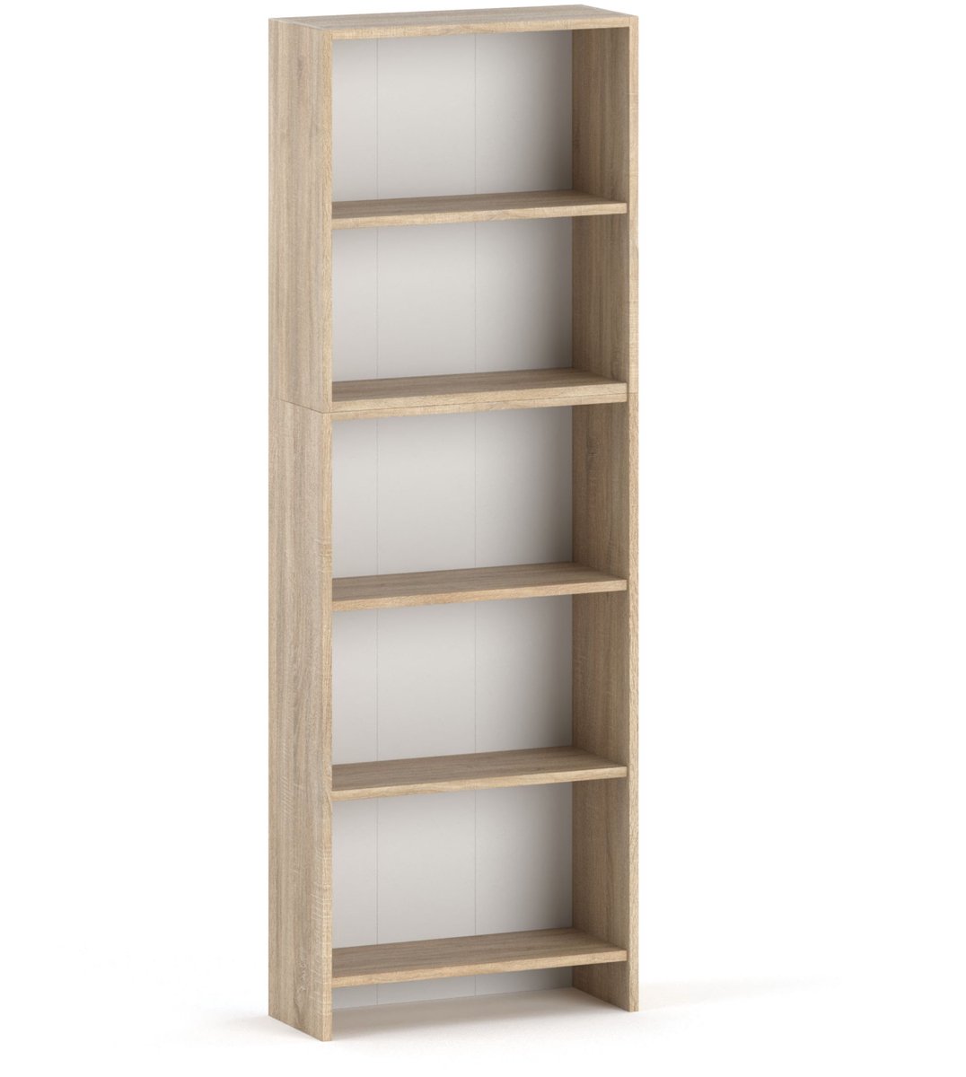 Boekenkast Sonoma Eiken Kantoor 60 CM 5 Planken Speelgoedplank Loft