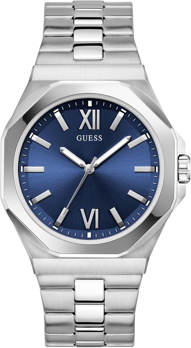 Guess Emperor GW0849G1 Horloge - Staal - Zilverkleurig - Ø 42 mm