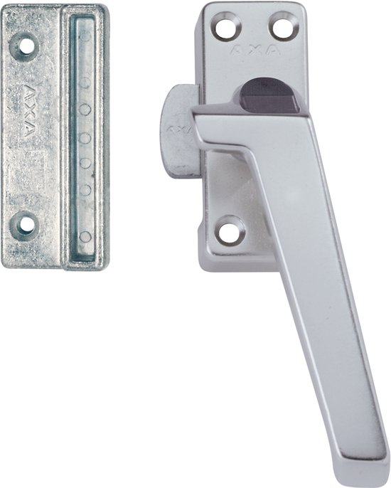 Support de fermeture de fenêtre AXA - 3308 - aluminium - bouton-poussoir de verrouillage