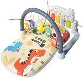 Bol.com Interactieve Babygym met Geluid en Speeltjes – Baby Speelmat vanaf 0 Maanden – 75x56cm – Babyblauw aanbieding