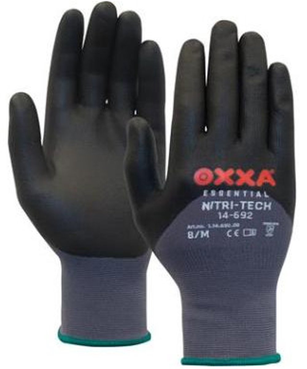 M-Safe 14-692 Veiligheidshandschoen - Maat 8 - Zwart - 1 paar