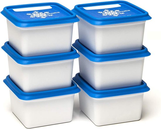 THERMOBABY Set van 10 vershouddozen 250 ml voor baby's, magnetronbestendig, vriezer, vaatwasser, stapelbaar, willekeurige kleuren, gemaakt in Frankrijk