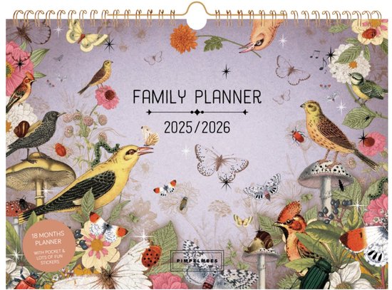 Pimpelmees family planner 18 months 2025 - 2026 Terra Botanica - Berry